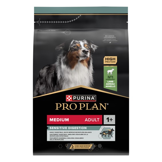 PRO PLAN CÃO ADULT MEDIUM SENSITIVE DIGESTION - BORREGO