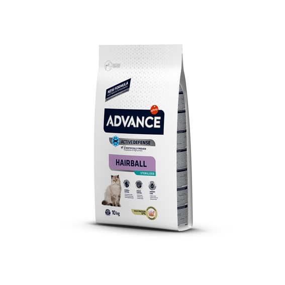 ADVANCE GATO ADULTO HAIRBALL STERILIZED - PERU - 10 KG