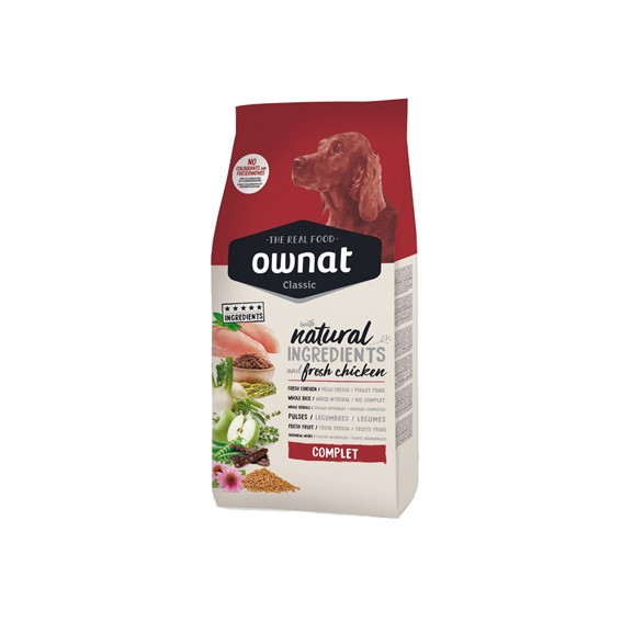 OWNAT CÃO ADULTO CLASSIC COMPLET - FRANGO - 20 KG