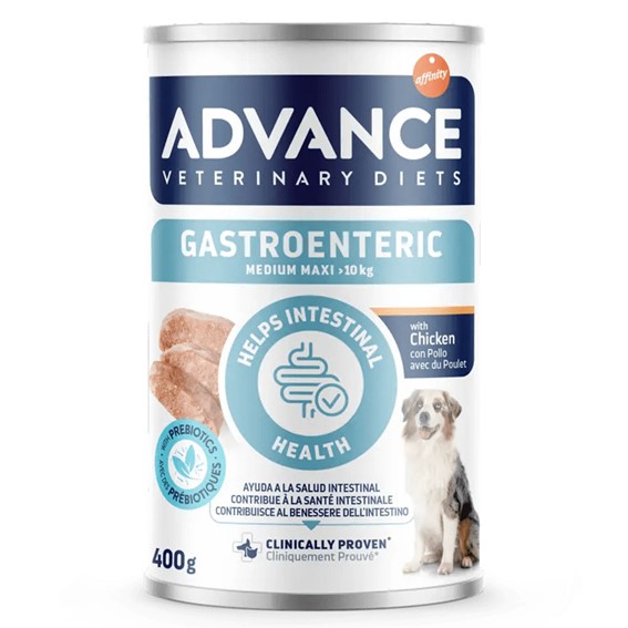 ADVANCE VETERINARY DIETS CÃO WET GASTROENTERIC MEDIUM/MAXI