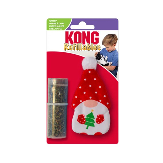 KONG HOLIDAY CAT REFILLABLES GNOME