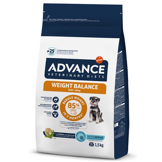 ADVANCE VETERINARY DIETS CÃO WEIGHT BALANCE MINI