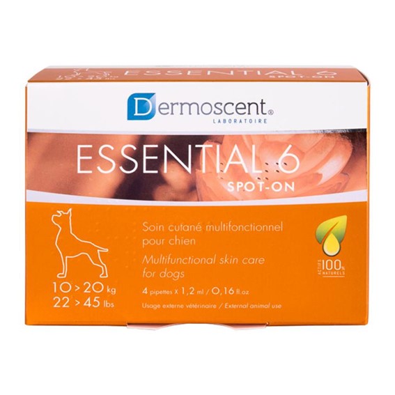 DERMOSCENT ESSENTIAL 6  10-20 KG SPOT-ON 4 PIPETAS