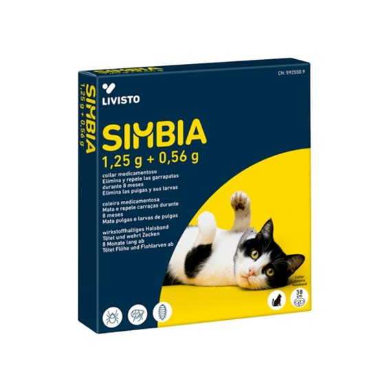 SIMBIA COLEIRA ANTIPARASITÁRIA GATOS