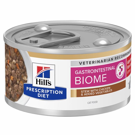 HILLS PRESCRIPTION DIET FELINE GASTROINTESTINAL BIOME - FRANGO E LEGUMES