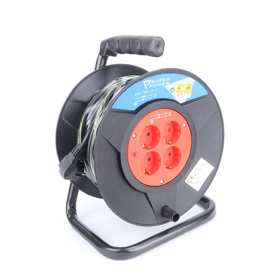 EXTENSÃO ELÉTRICA COM ENROLADOR 25 M - SUPER POWER